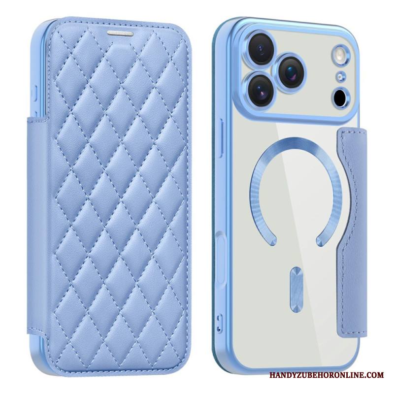 Nahkakotelo iPhone 17 Pro Max Magsafe-yhteensopiva Tikattu