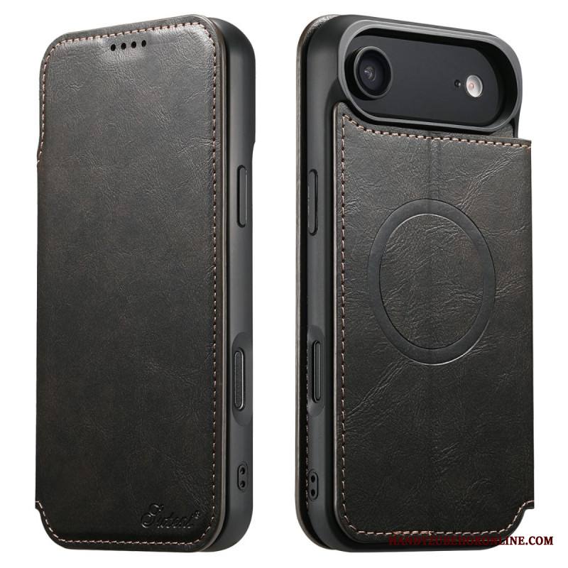 Nahkakotelo iPhone Air Magsafe-yhteensopiva Vintage-tyyliin Suojakuori