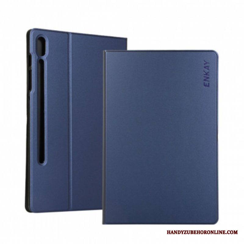 Nahkakuori Samsung Galaxy Tab S8 / Tab S7 Keinonahkaa Enkay