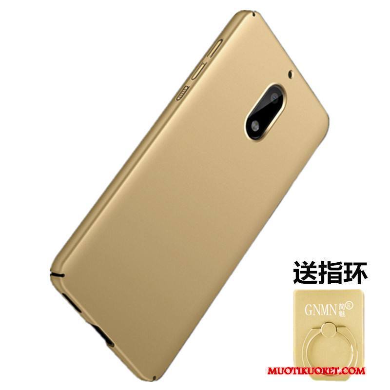 Nokia 6 Kulta Suojaus Puhelimen Pesty Suede Kuori Kova Puhelimen Kuoret