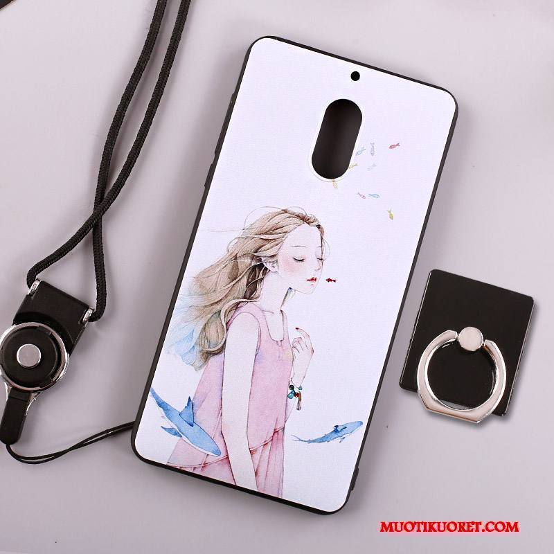 Nokia 6 Kuori Vihreä Kotelo Ripustettava Kaula All Inclusive Puhelimen Kuoret Rengas Suojaus
