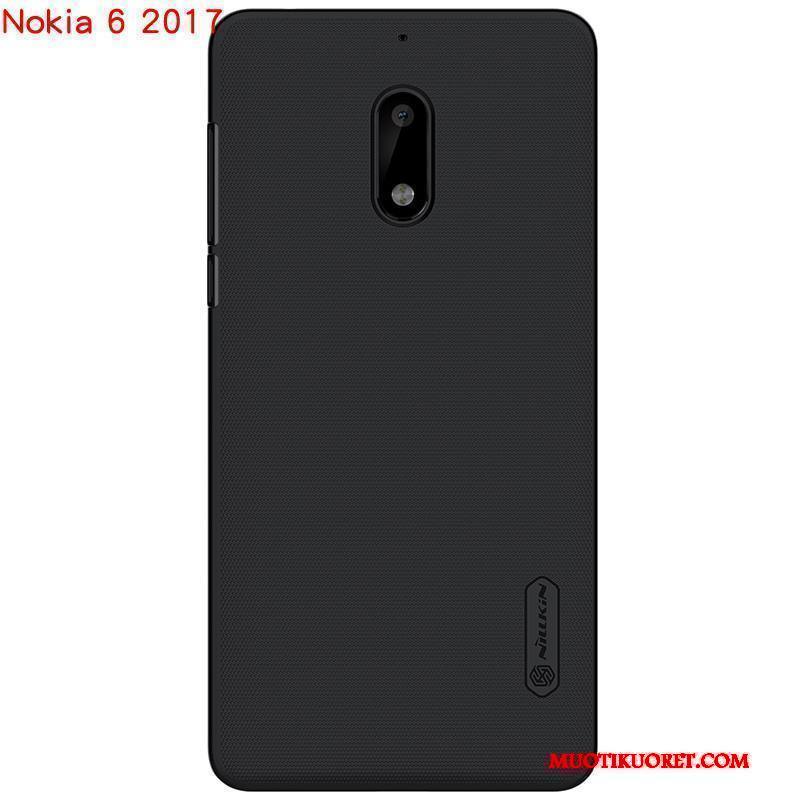 Nokia 6 Puhelimen Kuoret Musta Kuori Suojaus Kova Kotelo Kulta