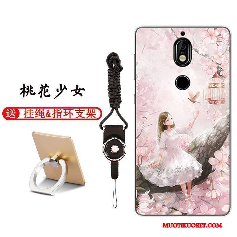 Nokia 7 Murtumaton Pehmeä Neste Suojaus Kotelo Kuori Sarjakuva All Inclusive