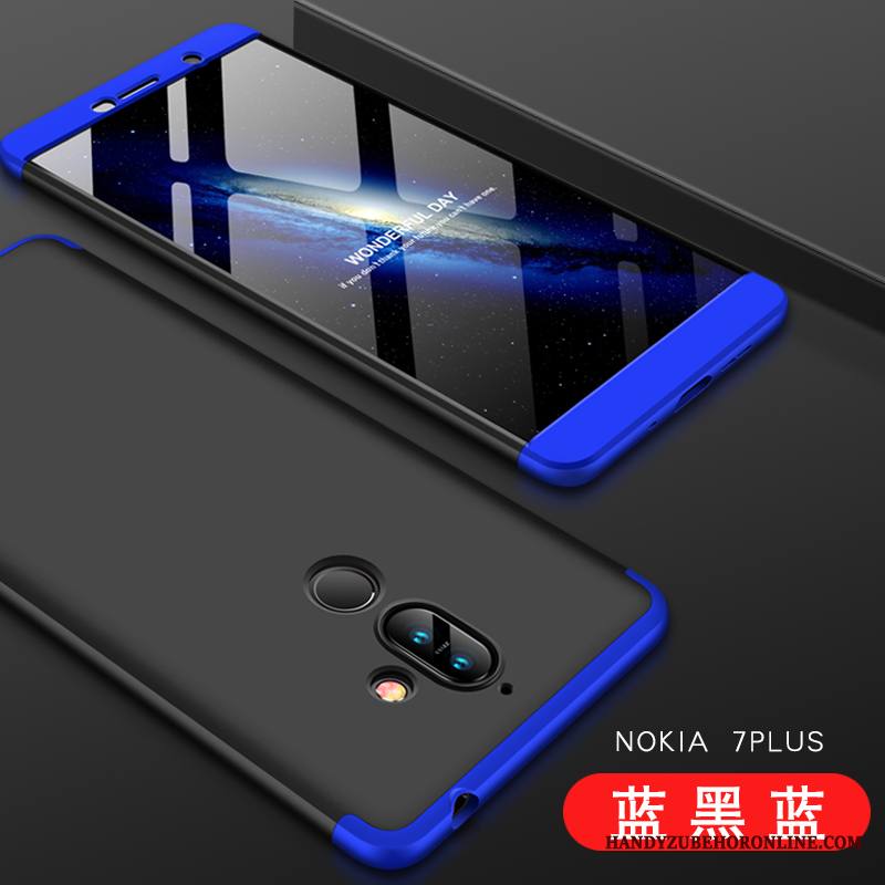 Nokia 7 Plus Kuori Tide-brändi Pehmeä Neste Luova Suojaus Pesty Suede Kova Murtumaton