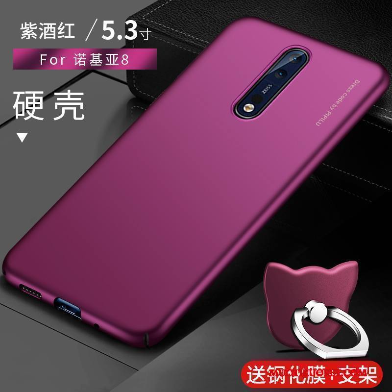 Nokia 8 Kuori Ultra Puhelimen Kuoret Ohut Suojaus Kova Kotelo Pesty Suede