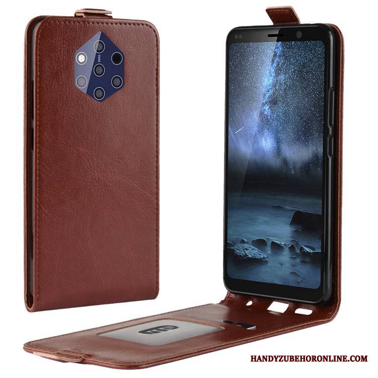 Nokia 9 Pureview Kuori Kortti Nahkakotelo Puhelimen Kuoret