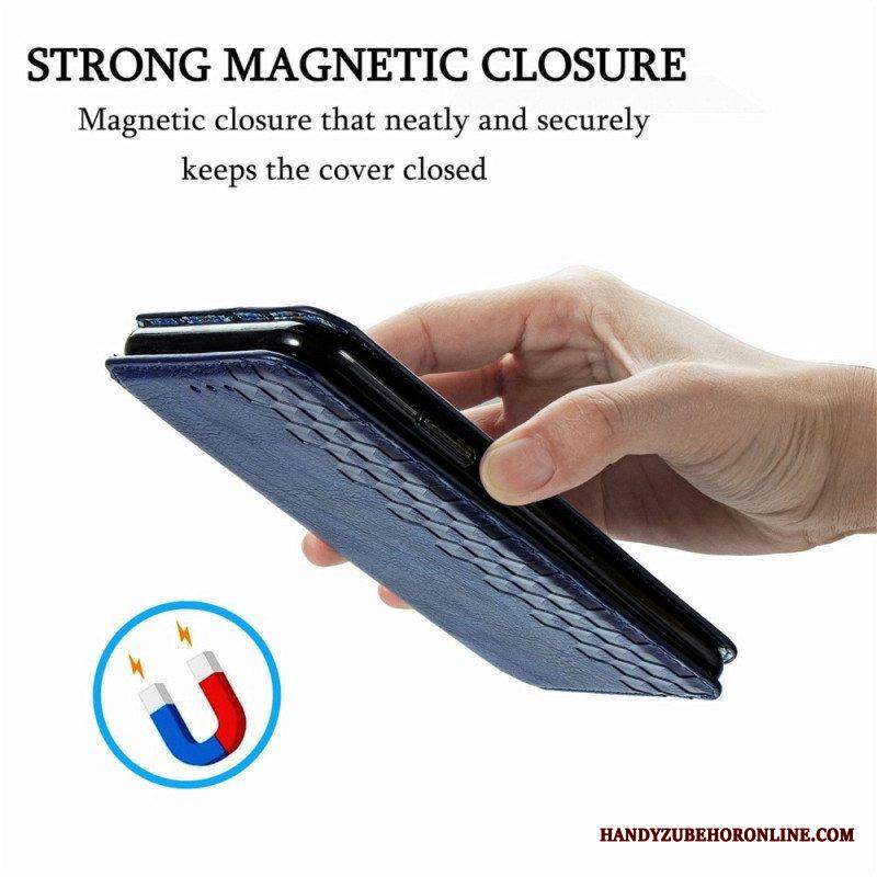 Puhelinkuoret Moto E40 / E30 / E20 Kotelot Flip Nahkaefekti Diamond Texture