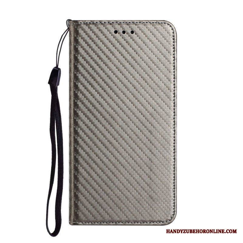 Puhelinkuoret Samsung Galaxy A54 5G Suojaketju Kuori Kotelot Flip Strappy Carbon Fiber Style