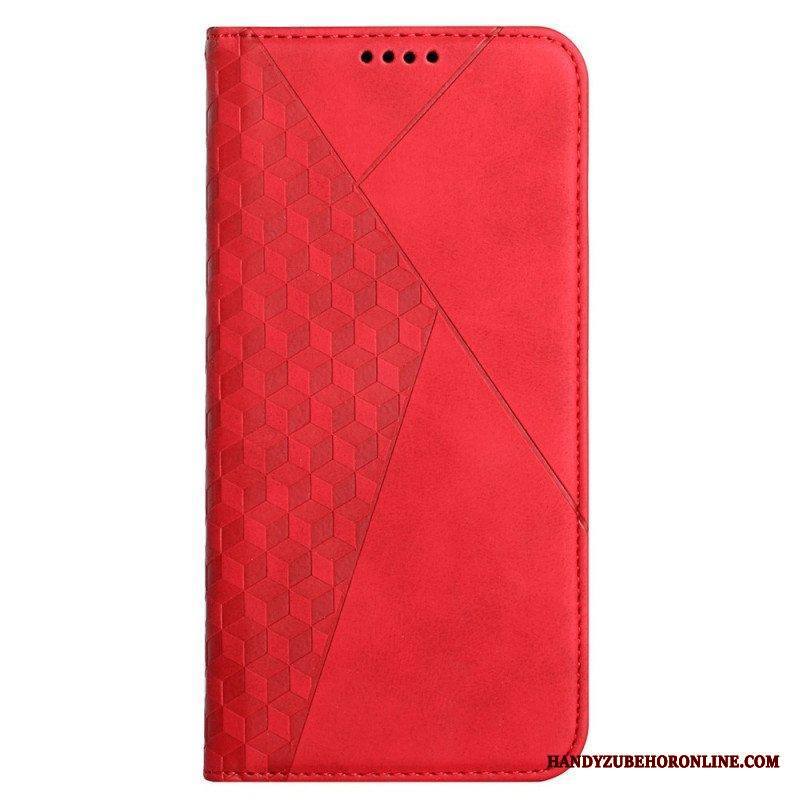 Puhelinkuoret Samsung Galaxy M12 / A12 Kotelot Flip Geo-nahkaefekti