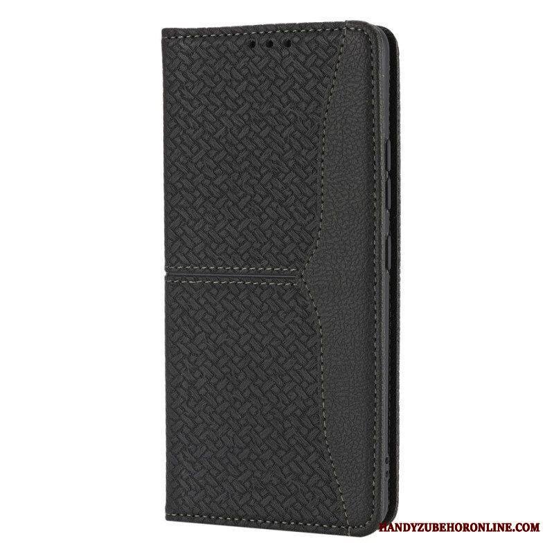 Puhelinkuoret Samsung Galaxy M12 / A12 Suojaketju Kuori Kotelot Flip Strappy Woven Leather Style