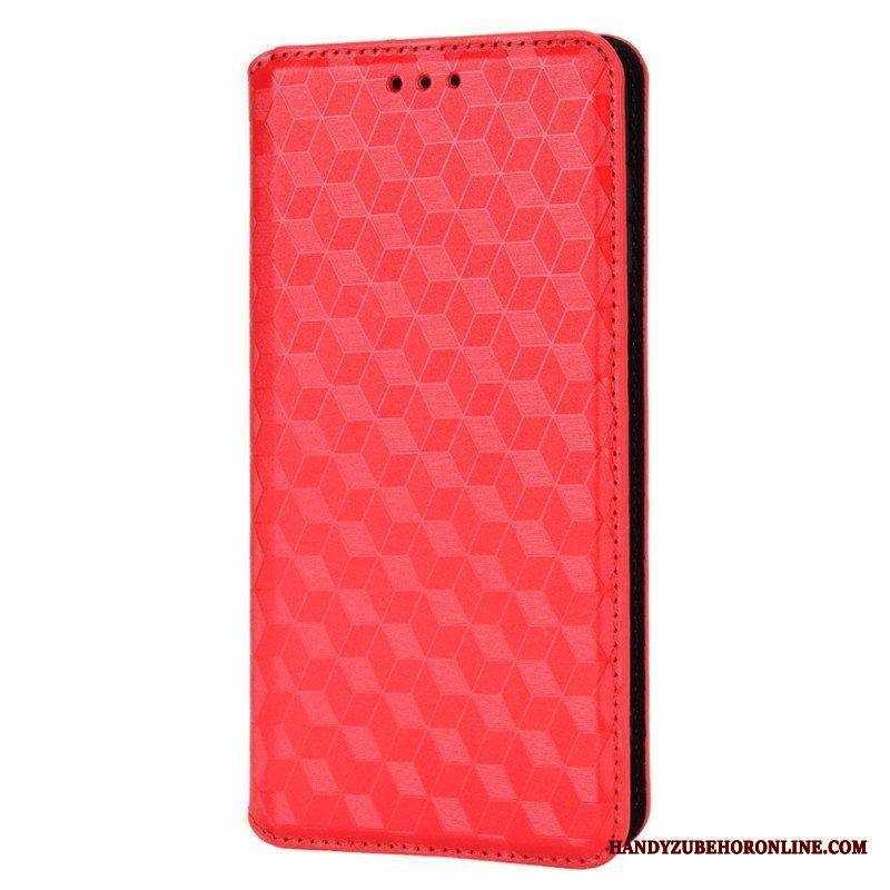 Puhelinkuoret Samsung Galaxy M23 5G Kotelot Flip 3d Cube -nahkatehoste