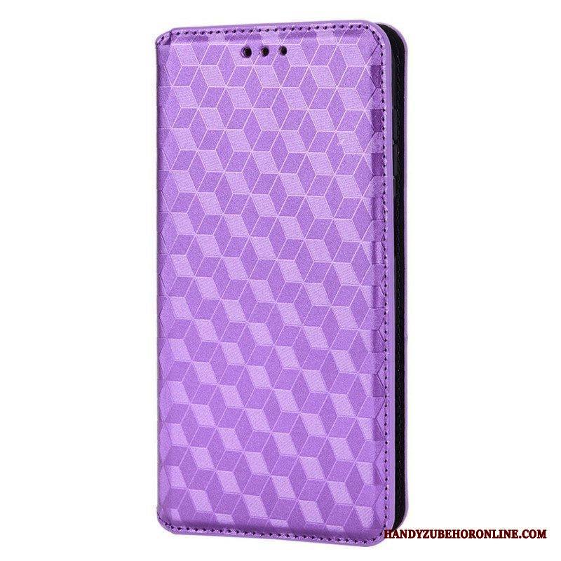 Puhelinkuoret Samsung Galaxy M23 5G Kotelot Flip 3d Cube -nahkatehoste
