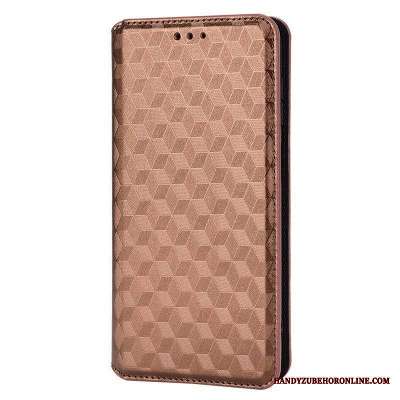 Puhelinkuoret Samsung Galaxy M23 5G Kotelot Flip 3d Cube -nahkatehoste