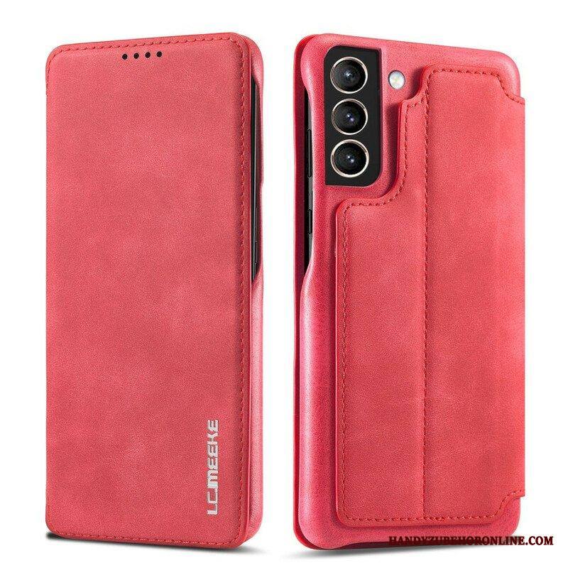 Puhelinkuoret Samsung Galaxy S21 FE Kotelot Flip Lc.imeeke Nahkaefekti
