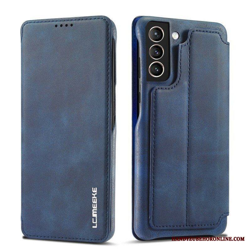 Puhelinkuoret Samsung Galaxy S21 FE Kotelot Flip Lc.imeeke Nahkaefekti