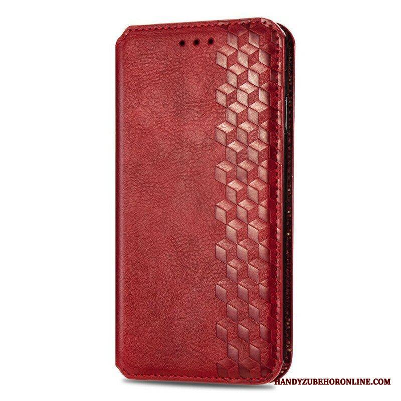 Puhelinkuoret Samsung Galaxy S21 FE Kotelot Flip Nahkaefekti Diamond Texture