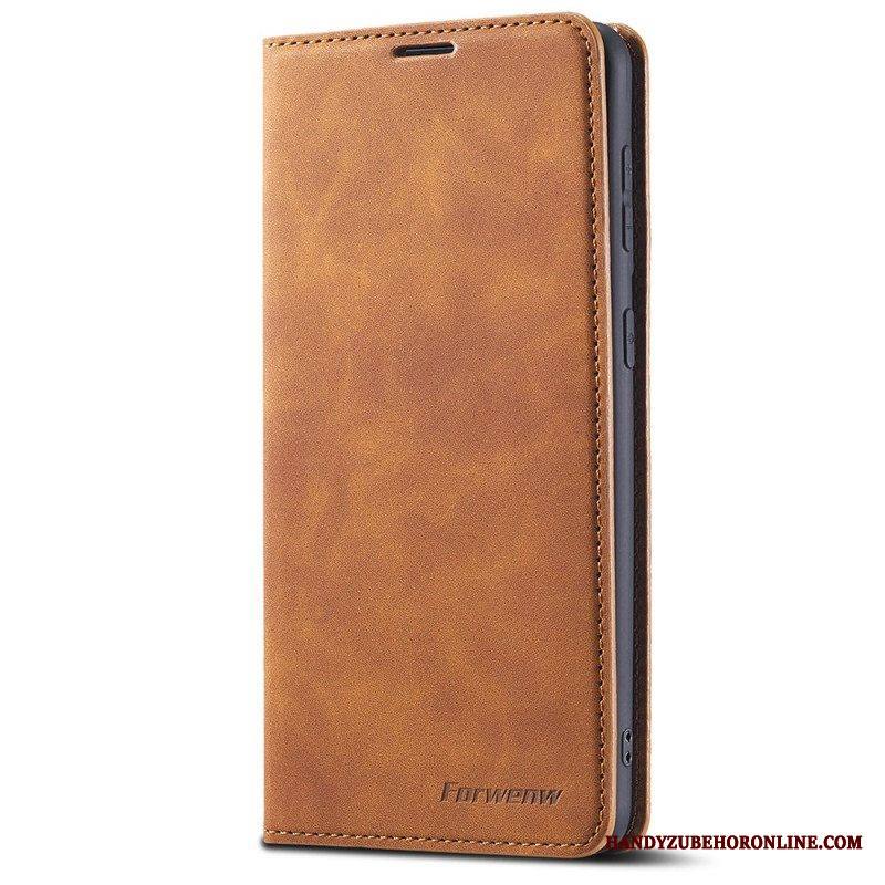 Puhelinkuoret Samsung Galaxy S22 5G Kotelot Flip Forwenw Nahkaefekti