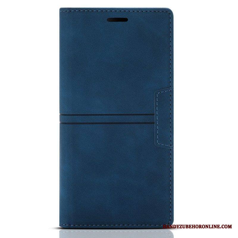 Puhelinkuoret Samsung Galaxy S22 5G Kotelot Flip Tyylikäs Nahkaompelumagneettinen Lukko