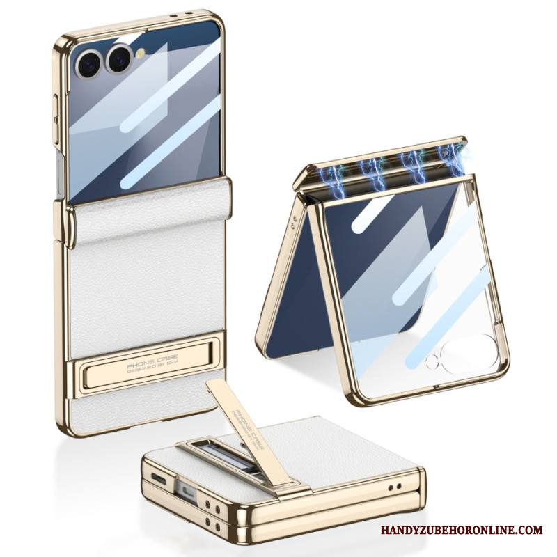 Puhelinkuoret Samsung Galaxy Z Flip 7 Keinonahka Ja Gkk-tuki