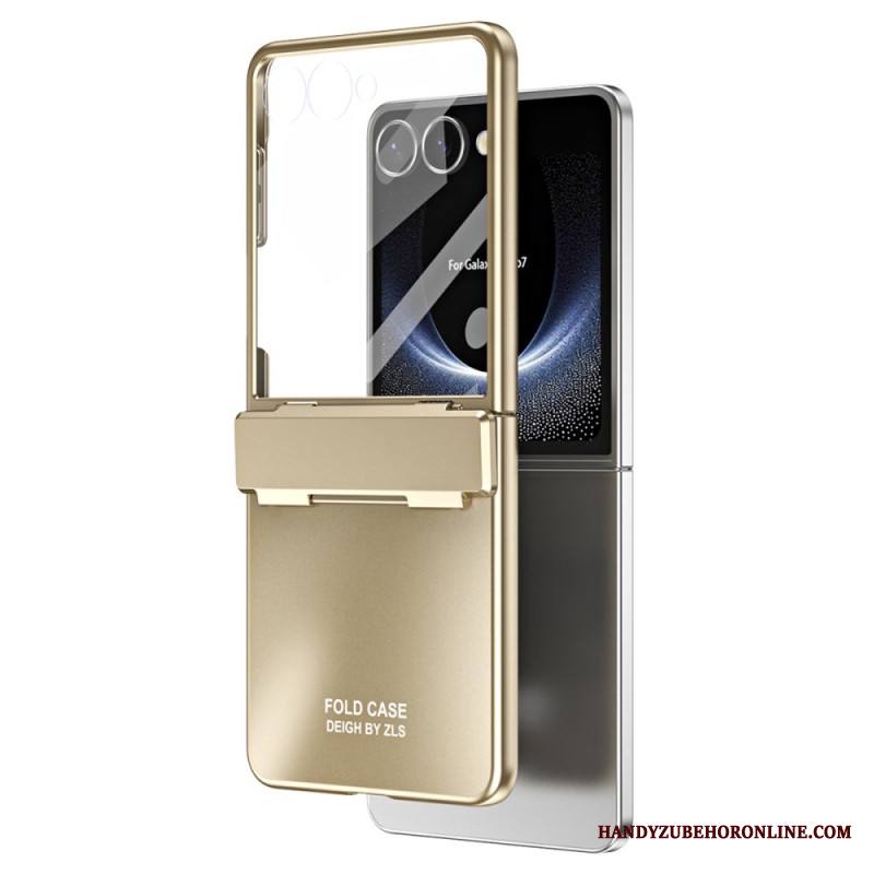Puhelinkuoret Samsung Galaxy Z Flip 7 Metallinen Efekti Näytönsuojalla