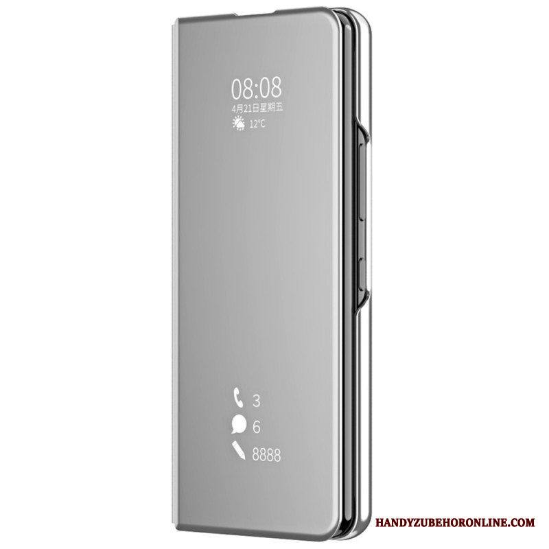 Puhelinkuoret Samsung Galaxy Z Fold 4 Kotelot Flip Peili Ja Läpinäkyvyys