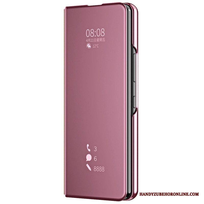 Puhelinkuoret Samsung Galaxy Z Fold 4 Kotelot Flip Peili Ja Läpinäkyvyys