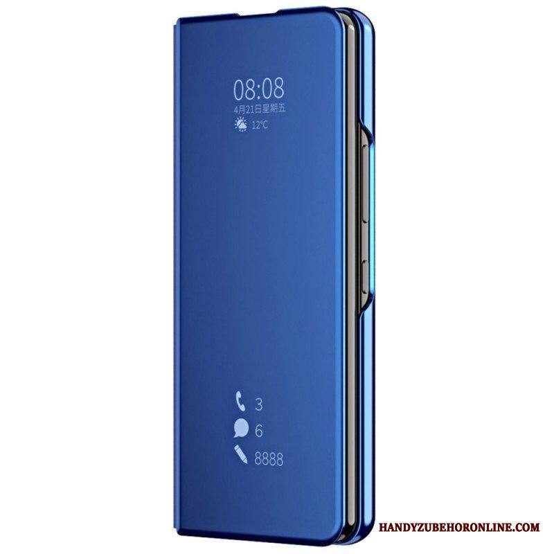 Puhelinkuoret Samsung Galaxy Z Fold 4 Kotelot Flip Peili Ja Läpinäkyvyys