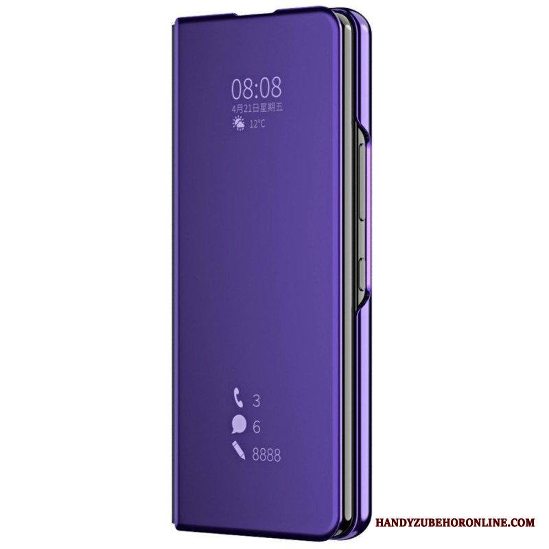 Puhelinkuoret Samsung Galaxy Z Fold 4 Kotelot Flip Peili Ja Läpinäkyvyys