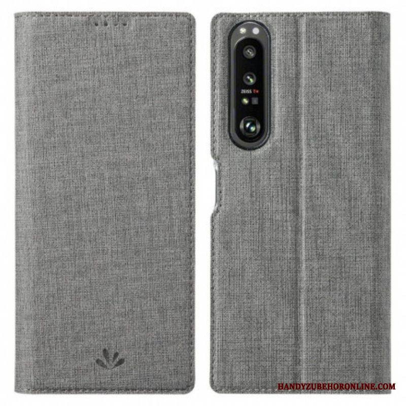 Puhelinkuoret Sony Xperia 1 III Kotelot Flip Teksturoitu Vili Dmx