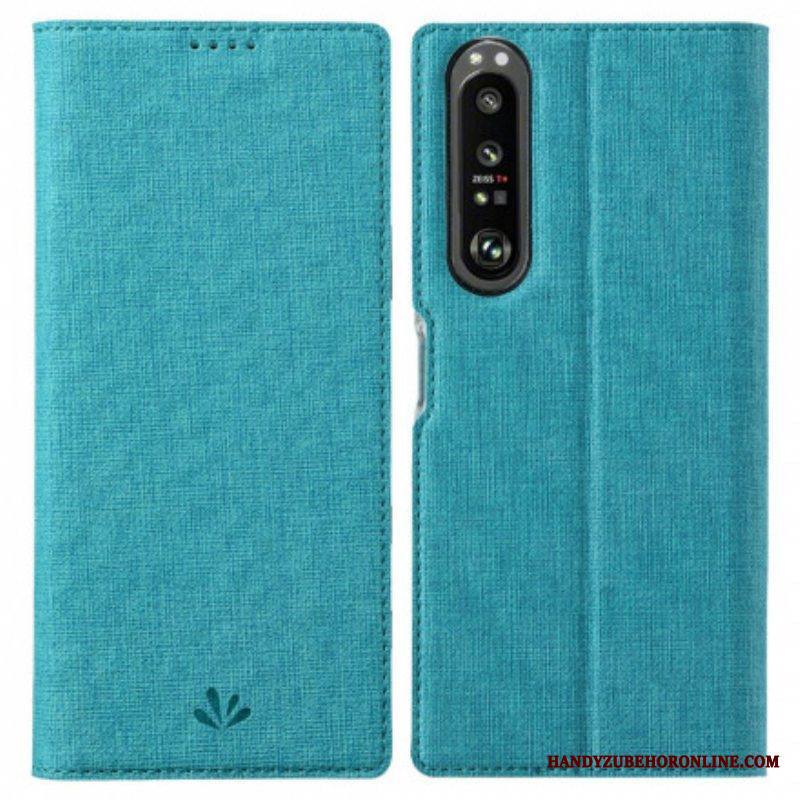 Puhelinkuoret Sony Xperia 1 III Kotelot Flip Teksturoitu Vili Dmx