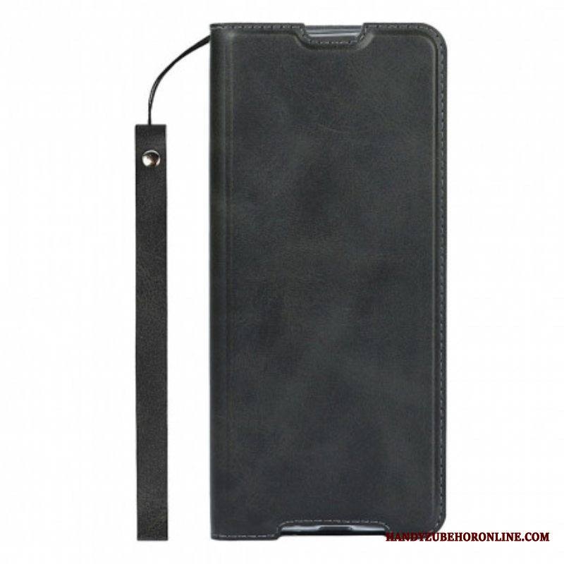 Puhelinkuoret Sony Xperia 1 III Suojaketju Kuori Kotelot Flip Faux Leather Class Strappy