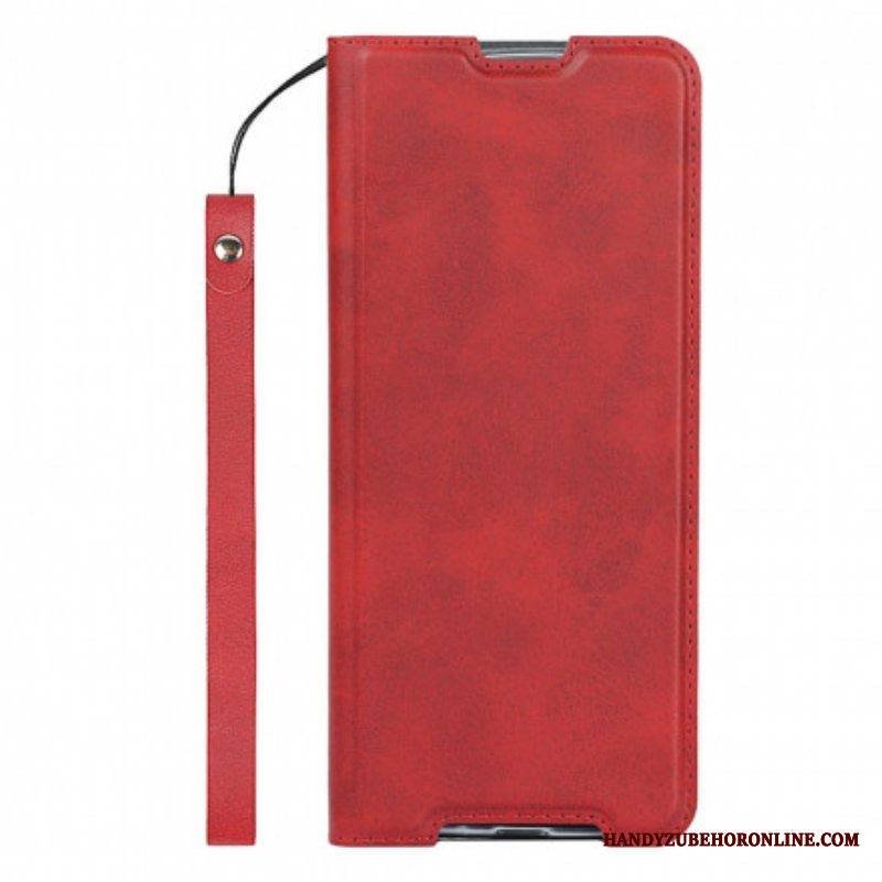 Puhelinkuoret Sony Xperia 1 III Suojaketju Kuori Kotelot Flip Faux Leather Class Strappy