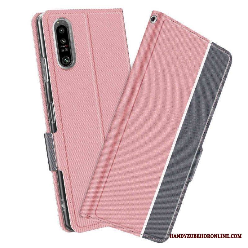 Puhelinkuoret Sony Xperia 1 IV Kotelot Flip Kaksivärinen Baiyu