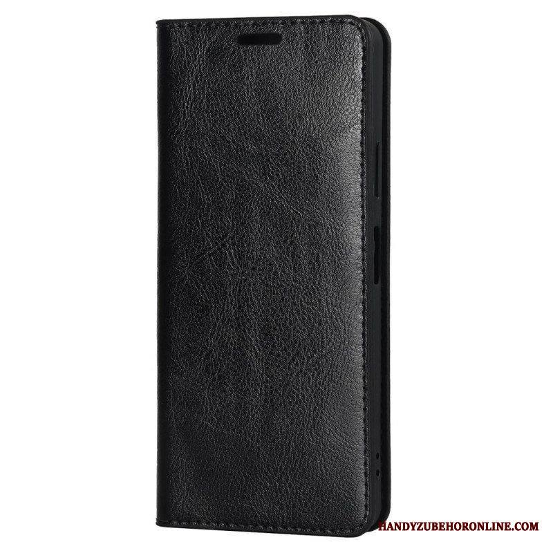 Puhelinkuoret Sony Xperia 10 IV Kotelot Flip Aito Nahka