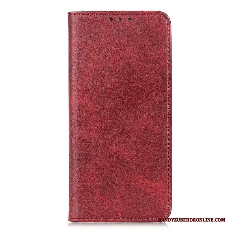 Puhelinkuoret Sony Xperia 10 IV Kotelot Flip Halkaistu Nahka