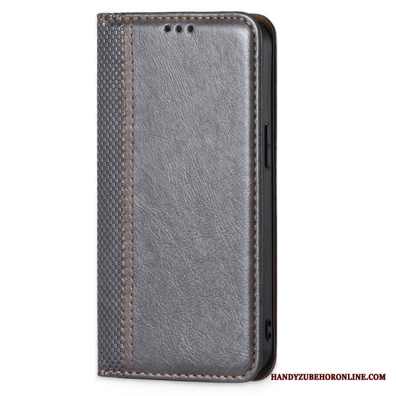 Puhelinkuoret Xiaomi 12 Pro Kotelot Flip Vintage Nahkaefekti