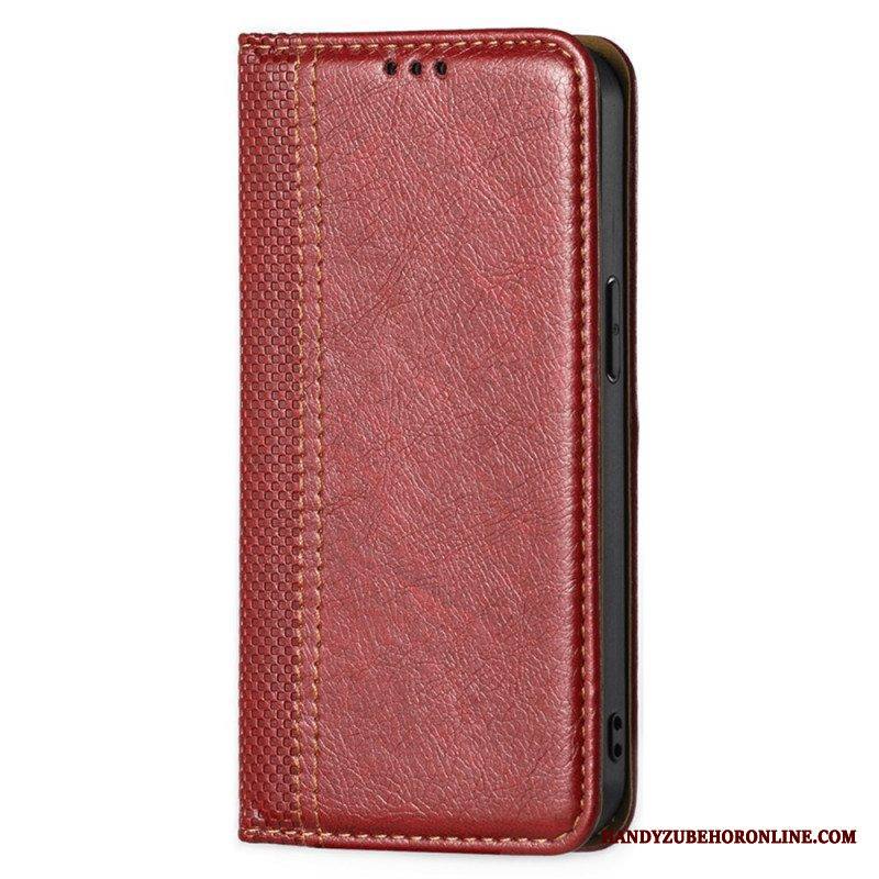 Puhelinkuoret Xiaomi 12 Pro Kotelot Flip Vintage Nahkaefekti