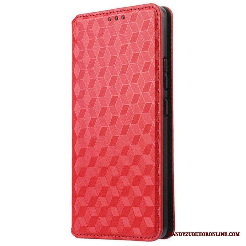 Puhelinkuoret Xiaomi Redmi A1 Kotelot Flip 3d Cube -nahkatehoste