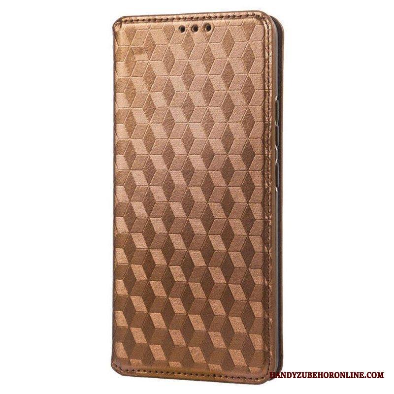 Puhelinkuoret Xiaomi Redmi A1 Kotelot Flip 3d Cube -nahkatehoste