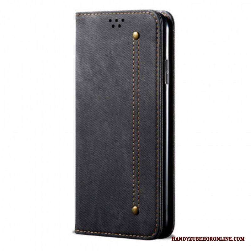 Puhelinkuoret Xiaomi Redmi Note 10 Pro Kotelot Flip Denim Kangas