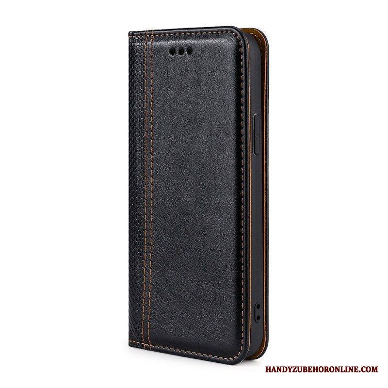 Puhelinkuoret Xiaomi Redmi Note 10 Pro Kotelot Flip Litsi Haljasnahan Ompeleet