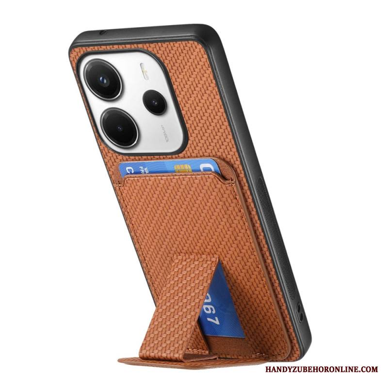 Puhelinkuoret Xiaomi Redmi Note 14 5g Hiilikuitukuvioinen Korttikotelo