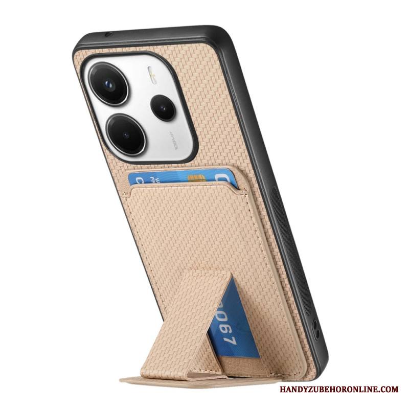 Puhelinkuoret Xiaomi Redmi Note 14 5g Hiilikuitukuvioinen Korttikotelo