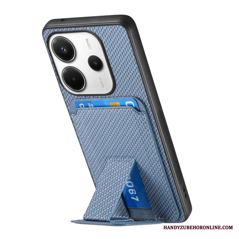 Puhelinkuoret Xiaomi Redmi Note 14 5g Hiilikuitukuvioinen Korttikotelo