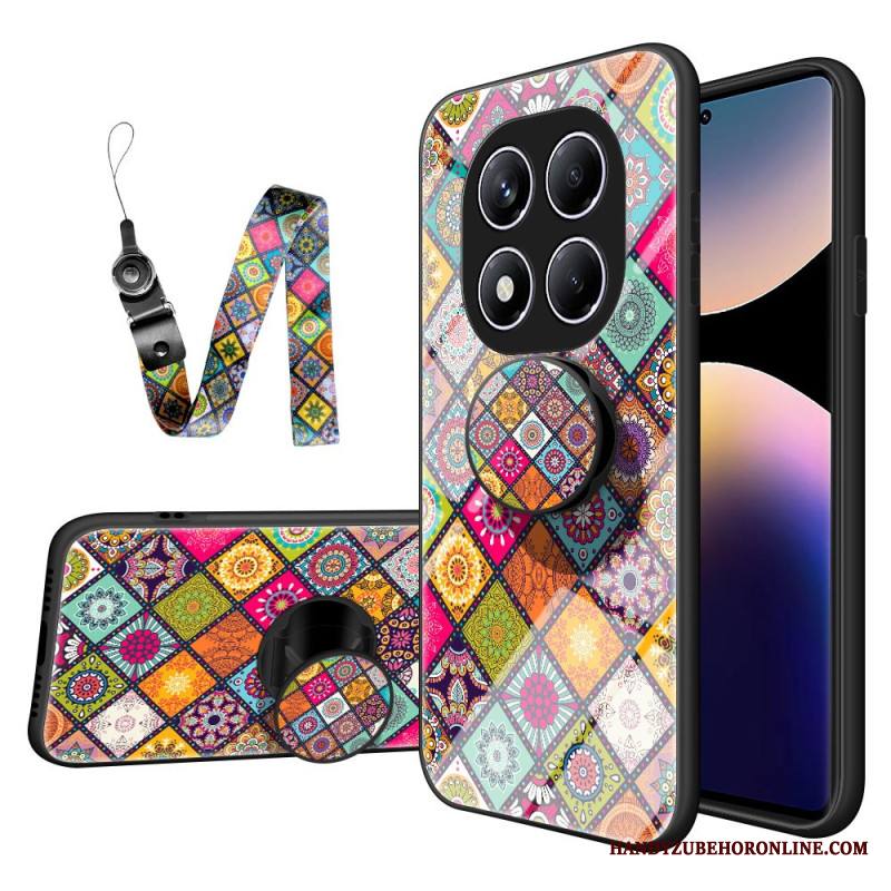 Puhelinkuoret Xiaomi Redmi Note 14 Pro 4g Tilkkutäkkikuvioinen Jalusta Ja Hihna