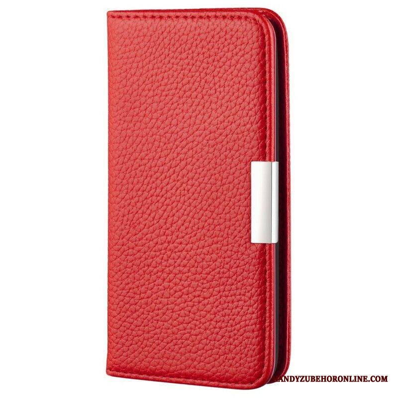 Puhelinkuoret iPhone 13 Mini Kotelot Flip Keinonahka Litchi Ultra Chic