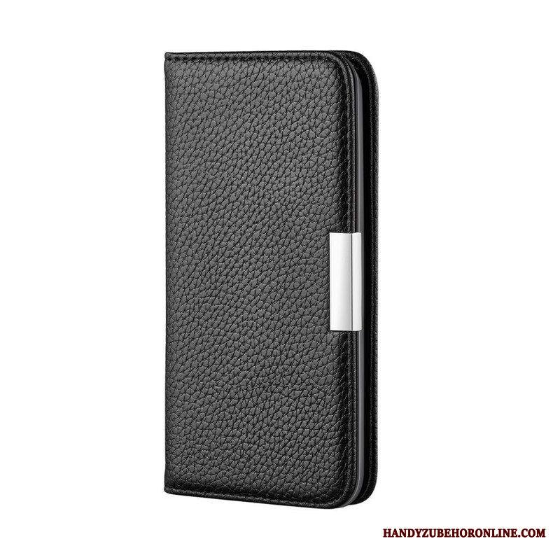 Puhelinkuoret iPhone 13 Pro Max Kotelot Flip Keinonahka Litchi Ultra Chic