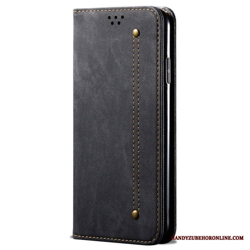 Puhelinkuoret iPhone 14 Kotelot Flip Denim Kangas