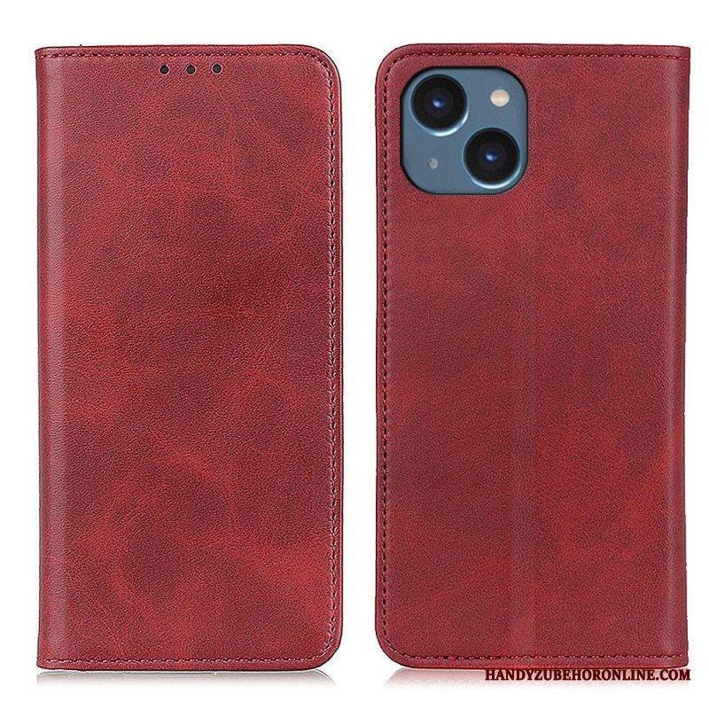 Puhelinkuoret iPhone 14 Kotelot Flip Elegance Haljattu Nahka