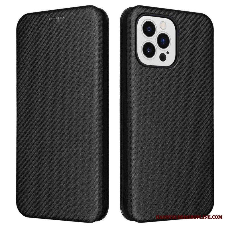 Puhelinkuoret iPhone 14 Pro Max Kotelot Flip Hiilikuitu